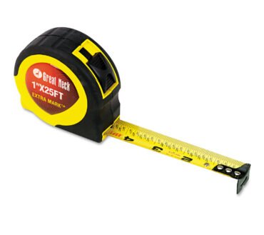 Great Neck ExtraMark Power Tape, 1" x 25 ft, Steel, Orange/Black