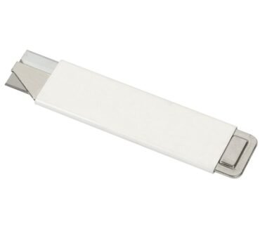 Steel Box Cutters, White, Pack Of 4