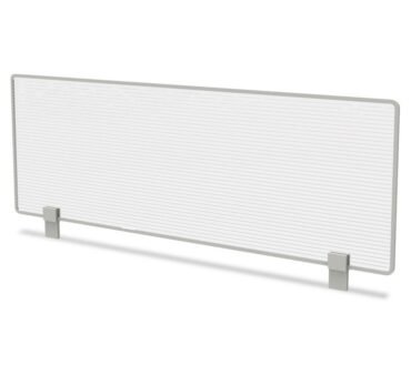 Linea Italia Trento Line Dividing Panel, Polycarbonate, 47.13w x 1.75d x 15.5h, Translucent