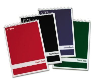 TOPS Steno Books, 6" x 9", Gregg Ruled, 80 Sheets, White, Pack Of 4