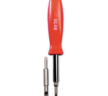 Great Neck 4 in-1 Screwdriver w/Interchangeable Phillips/Standard Bits, Assorted Colors
