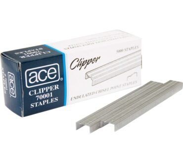 Advantus Ace Undulated Clipper Staples, 1/4", Box Of 5000