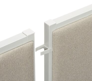 HON Basyx basyx by HON Versé Partitions, QuickConnect 180° Straight Connector, Pack Of 2