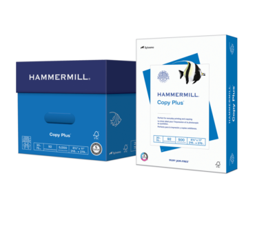Hammermill Copy Plus Copy Paper, White, Letter (8.5" x 11"), 5000 Sheets Per Case, 20 Lb, 92 Brightness, FSC Certified