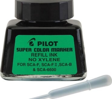 Pilot Super Color Marker Refill Ink, Fine Point, 0.7 mm, 1 Fl Oz, Black
