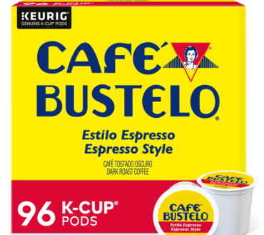 Keurig Café Bustelo Single-Serve Pods, Espresso Roast, Classic, Box Of 24 Pods, Case Of 4 Boxes
