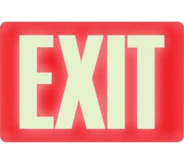 Headline Signs Glow In Dark EXIT Sign