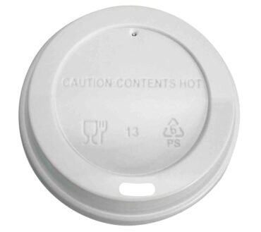 Highmark Hot Coffee Cup Lids, White, Pack Of 500