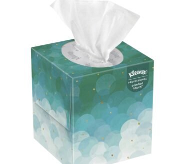 Kleenex Boutique White Facial Tissue, 2-Ply, Pop-Up Box, 90 Sheets/Box