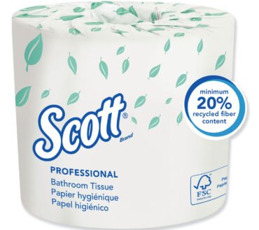 Scott Essential Standard Roll Bathroom Tissue for Business, Septic Safe, 2-Ply, White, 550 Sheets/Roll