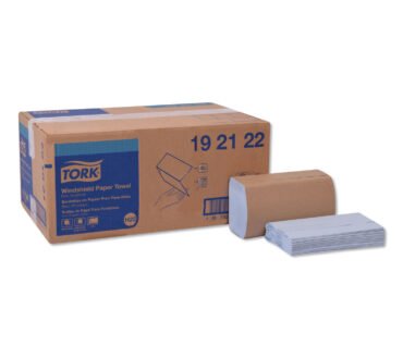 Tork Windshield Towel, 2-Ply, 9.13 x 10.25, Blue, 140/Pack, 16 Packs/Carton