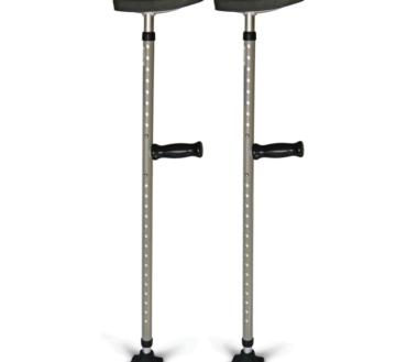 Medline Universal Single Tube Crutches, 1 Pair
