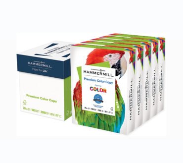 Hammermill Premium Color Multi-Use Printer & Copier Paper, Letter Size (8 1/2" x 11"), 2500 Total Sheets, 28 Lb, Photo White, 500 Sheets Per Ream, Case Of 5 Reams