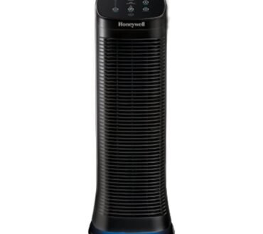 Honeywell AirGenius 5 Air Cleaner/Odor Reducer, 250 Sq. Ft. Coverage, 26 13/16"H x 10"W x 10"D, Black