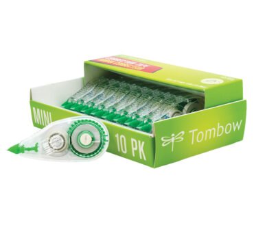 Tombow Mono Correction Tape, Mini, 1/6" x 315", 60% Recycled, White, Pack Of 10