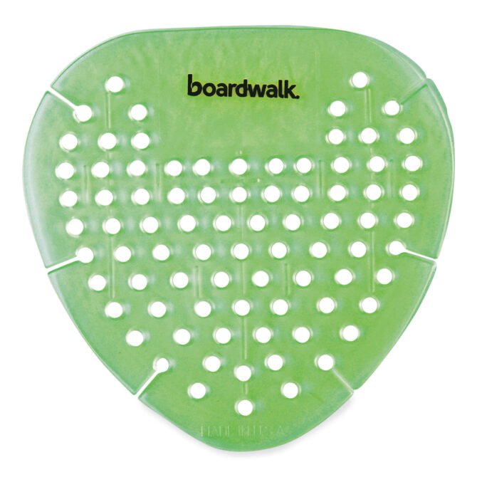 Boardwalk Gem Urinal Deodorizer Screen, Herbal Mint Scent, Green, 12/Box