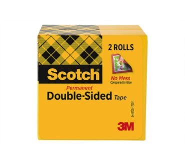 Scotch Double Sided Tape, Permanent, 2 Tape Rolls, 1/2 in x 1296 in, Home Office Supplies and School Supplies for College and Classrooms