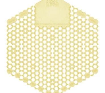 Fresh Products Wave 3D Urinal Deodorizer Screen, Citrus Scent, Yellow, 10/Box