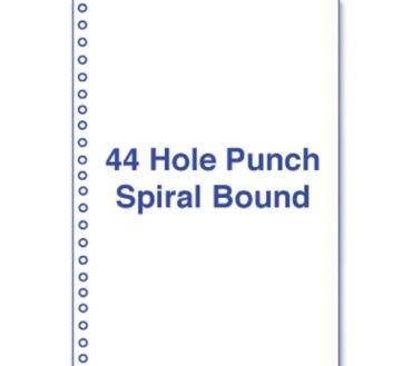 Perforated and Punched Laser Cut Sheets, 44-Hole Side Punched, 20 lb Bond Weight, 8.5 x 11, White, 500/Ream