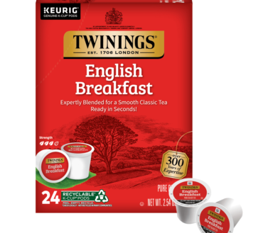Twinings English Breakfast Tea, Keurig K-Cup Pods, 24/Box