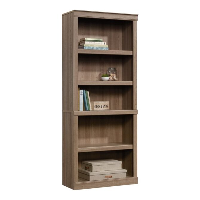 72"H 5-Shelf Bookcase, Spring Oak