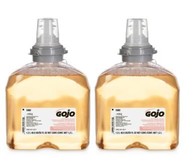 GOJO TFX Touch-Free Antibacterial Foam Hand Soap, Orange Scent, 40.5 Oz, Carton Of 2 Bottles