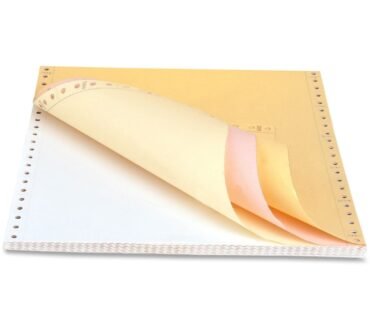 Sparco Dot Matrix Print Continuous Paper, Letter Size (8 1/2" x 11"), 15 Lb, Assorted Colors, Carton Of 900 Forms