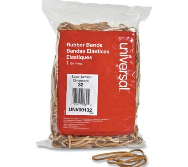 Universal Rubber Bands, Size 32, 0.04" Gauge, Beige, 1 lb Box, 820/Pack