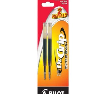 Pilot Dr. Grip Center of Gravity Pen Refills - 1 mm, Medium Point - Blue Ink - 2 / Pack