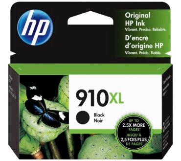 HP 910XL Black High-Yield Ink Cartridge, 3YL65AN