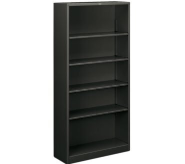 HON Brigade Steel Modular Shelving Bookcase, 5 Shelves, 71"H x 34-1/2"W x 12-5/8"D, Charcoal