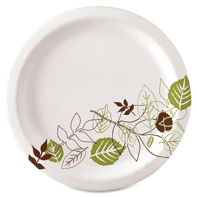 Dixie Paper Plates, 10", Pathways, Carton Of 500 Plates