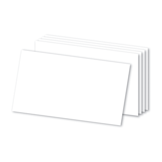 Blank Index Cards, 3" x 5", White, Pack Of 300