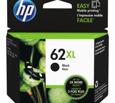 HP 62XL Black High-Yield Ink Cartridge, C2P05AN