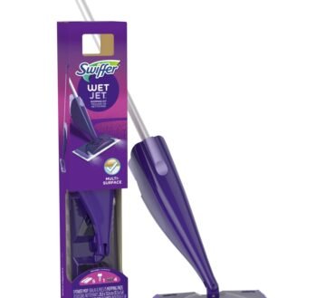 Swiffer WetJet Spray Mop Starter Kit, Purple/Silver