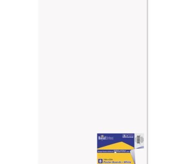 Royal Brites Premium Coated Poster Board, 14 x 22, White, 8/Pack
