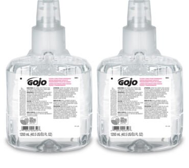 GOJO LTX-12 Clear & Mild Foam Hand Wash Soap, Unscented, 40 Oz, Case Of 2 Bottles