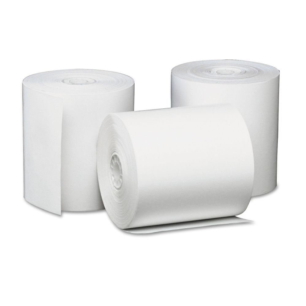 Universal Direct Thermal Printing Paper Rolls, 3.13" x 230 ft, White, 50/Carton