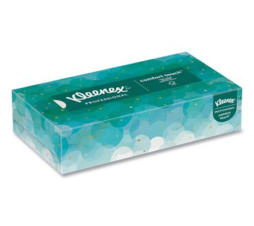 Kleenex White Facial Tissue for Business, 2-Ply, White, Pop-Up Box, 100 Sheets/Box
