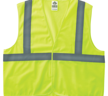 GloWear 8205HL L/XL Lime Type R Class 2 Super Econo Mesh Vest