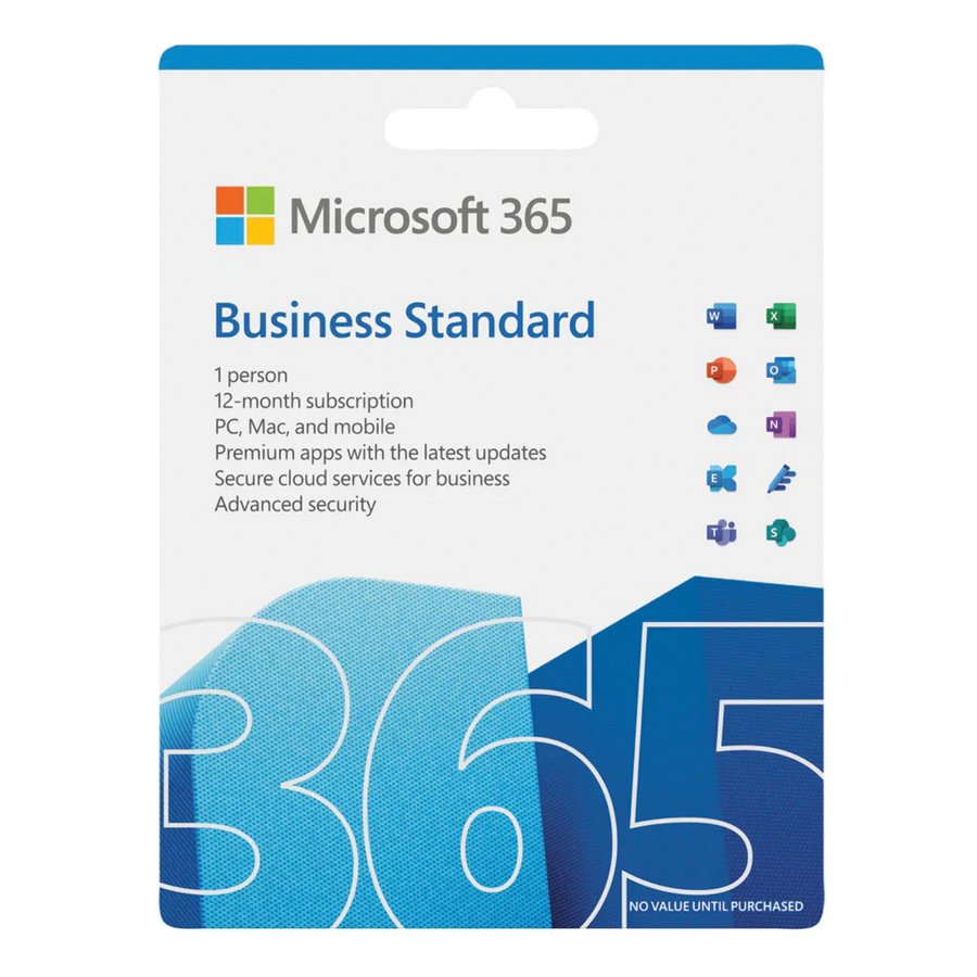 Microsoft 365 Business Standard FPP - Complete Product - 1 User, 5 Device - 1 Year