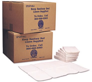 Koala Kare Baby Changing Station Sanitary Bed Liners, 13 x 19, White, 500/Carton