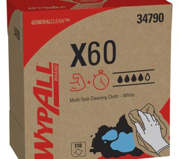 Kimberly-Clark Professional Wipers WypAll X60 Pop-Up Box, 9 1/10" x 16 4/5", Box Of 118