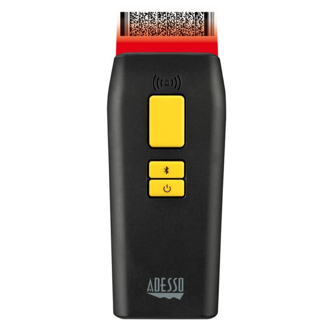 Adesso NuScan 3500TB Bluetooth Antimicrobial Waterproof 2D Barcode Scanner