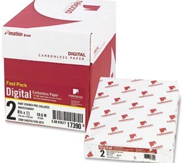 Nekoosa Premium Digital 2-Part Carbonless Copy Paper, White/Yellow, Letter (8.5" x 11"), 2500 Sets Per Case, 27 Lb