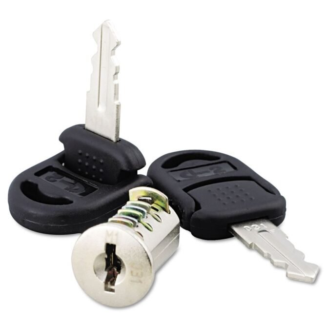 Alera Core Removable Lock and Key Set, Silver, 2 Keys