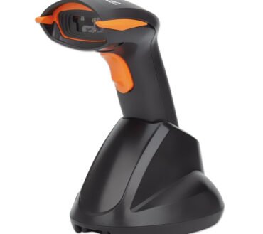Manhattan Wireless 2D Handheld Barcode Scanner, 250mm Scan Depth, up to 80m effective range (line of sight), Max Ambient Light 100,000 lux (sunlight), Black, Three Year Warranty, Box