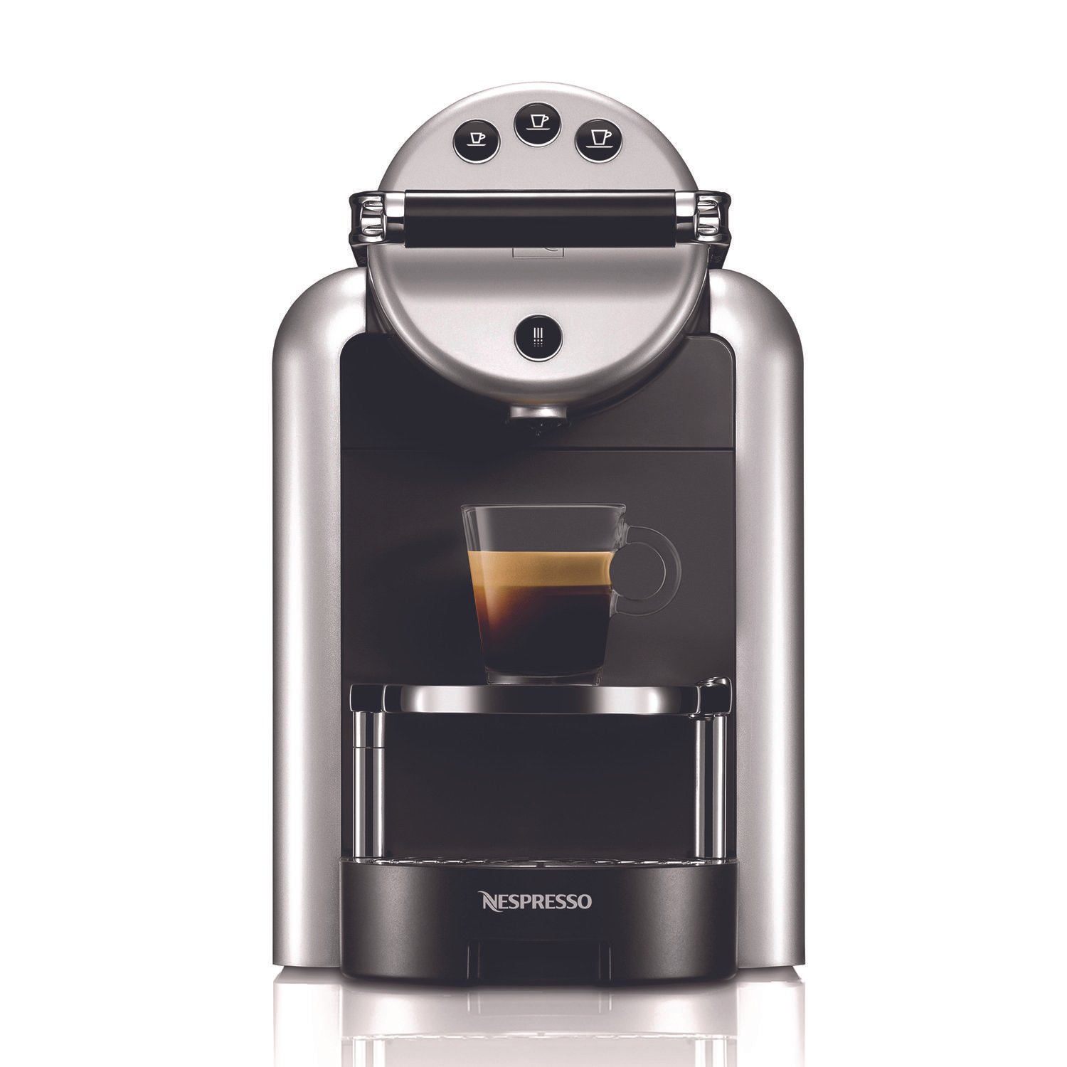 Professional Zenius Espresso Machine, Silver/Black
