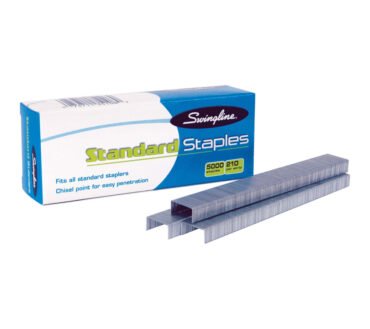 Swingline Standard Staples, 1/4", Full Strip, Box Of 5,000