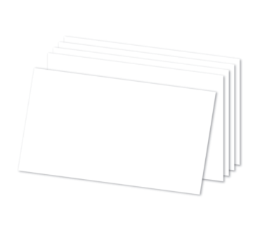 Index Cards, Blank, 5" x 8", White, Pack Of 300